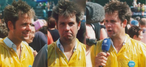 Schlingensief Triptych Christoph Schlingensief at the Love Parade. Photo(s): Daniel Mufson.